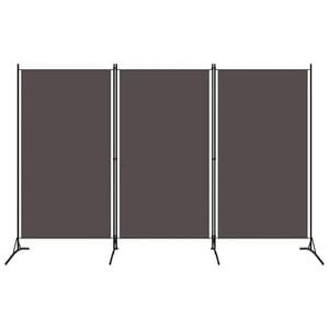 vidaXL Biombo divisor de 3 paneles gris antracita 260x180 cm
