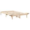 vidaXL Estructura de cama Natural 140 x 190 cm Madera de pino macizo