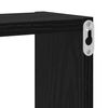 vidaXL Cubo de Pared Roble negro 96 x 12 x 64 cm Madera contrachapada