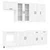 vidaXL Unidad de cocina LUCCA 8 uds. Blanco Madera de ingenier&iacute;a