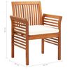 vidaXL Set comedor de jard&iacute;n 7 pzas y cojines madera maciza de acacia