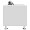 vidaXL Sillón de cuero sintético blanco