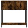 vidaXL Mesita de noche madera de ingeniería roble ahumado 30x60x60 cm