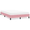 vidaXL Estructura de cama sin colch&oacute;n terciopelo rosa 120x220 cm