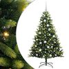 vidaXL Árbol de Navidad Artificial Articulado 150 LEDs Verde 150 cm