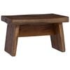 vidaXL Taburete Natural 29 x 20 x 17 cm Madera de Caoba