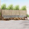 vidaXL Conjunto de sof&aacute;s de exterior 9 pcs Gris Natural y Claro