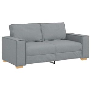 vidaXL Sof&aacute; de 2 plazas de tela gris claro, 180x78x84 cm