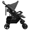vidaXL Carrito para gemelos de acero gris oscuro