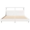 vidaXL Estructura de cama sin colch&oacute;n madera de pino blanca 120x200 cm
