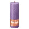 Bolsius Velas r&uacute;sticas Shine 4 unidades violeta vibrante 190x68 mm