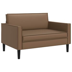 vidaXL Sill&oacute;n XXL Capuchino Cuero sint&eacute;tico