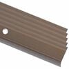 vidaXL Perfiles de pelda&ntilde;os forma de L 5uds aluminio marr&oacute;n 100 cm