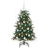 vidaXL &Aacute;rbol de Navidad artificial Verde 120 cm PVC, Metal y Pl&aacute;stico