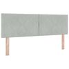 vidaXL Cama tipo Box Spring Gris claro 140 x 190 cm Terciopelo