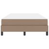 vidaXL Estructura de cama con colch&oacute;n Capuchino 120 x 190 cm tela