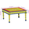 vidaXL Mesa de centro madera maciza de mango verde pintada a mano