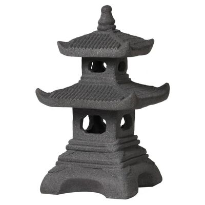 ProGarden Figura de pagoda para jardín gris antracita 30x30x50 cm