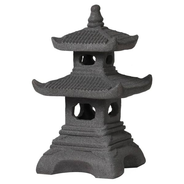 ProGarden Figura de pagoda para jard&iacute;n gris antracita 30x30x50 cm