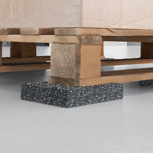 vidaXL Rodillo de Caucho Negro Goma