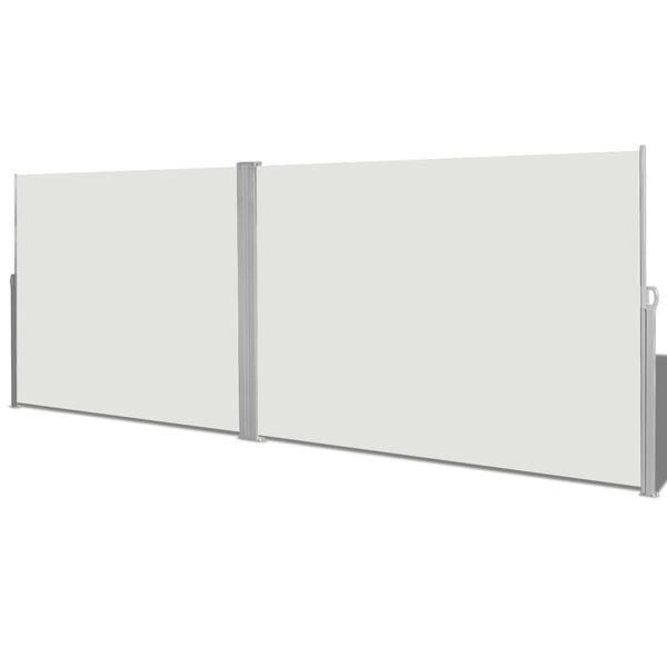 vidaXL Toldo lateral retr&aacute;ctil crema 180x600 cm