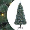 vidaXL &Aacute;rbol de Navidad artificial preiluminado con juego de bolas PET