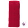 vidaXL Toallas de playa 2 uds tela burdeos 400 g/m&sup2; 60x135 cm