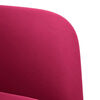 vidaXL Sof&aacute; Loveseat rojo vino 109 cm terciopelo