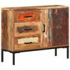 vidaXL Aparador de madera maciza reciclada 88x30x73 cm