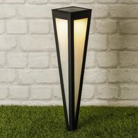 Hi Lámpara solar LED de jardín con estaca negra 58 cm