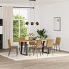 vidaXL Sillas de comedor 6 unidades terciopelo marr&oacute;n