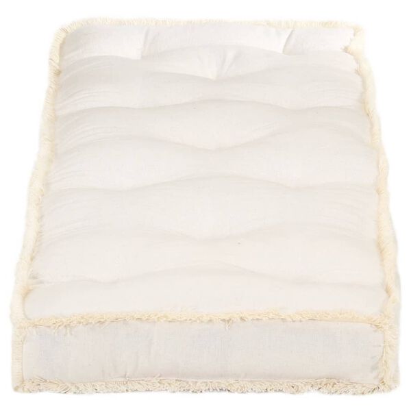 vidaXL Coj&iacute;n para sof&aacute; de palets beige 120x40x7 cm