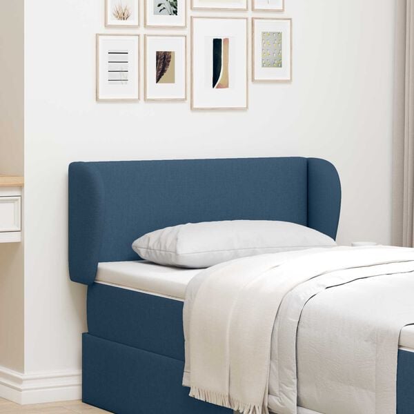 vidaXL Oreja de cabecero Azul 40 x 23 x 6 cm tela