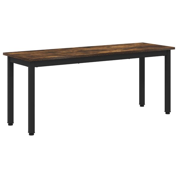 vidaXL Banco Roble Humo 110 x 35 x 45 cm Madera de ingenier&iacute;a