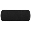 vidaXL Cojines Bolster 2 pcs Negro Ø 15 x 40 cm tela