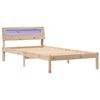 vidaXL Estructura de cama Marr&oacute;n 75 x 190 cm Madera de pino macizo