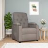 vidaXL Sill&oacute;n reclinable de tela gris taupe