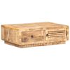 vidaXL Mesa de centro madera de mango rugosa 90x60x29 cm