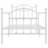 vidaXL Estructura cama sin colch&oacute;n con estribo metal blanco 80x200 cm