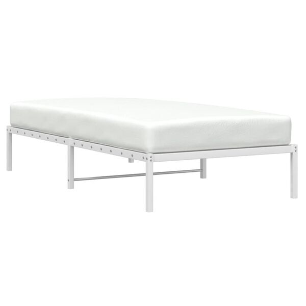 vidaXL Estructura de cama sin colchón metal blanco 100x200 cm