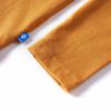 Camiseta infantil con manga larga ocre oscuro 104