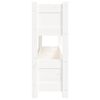 vidaXL Jardinera de madera maciza de pino blanco 112x25x66 cm