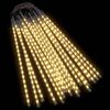 vidaXL Luces meteorito 20 uds blanco c&aacute;lido 720 LED interior exterior