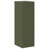 vidaXL Mueble archivador con caj&oacute;n 2 pcs Verde Oliva 44 x 50 x 139 cm