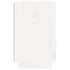 vidaXL Mesita de noche madera maciza de pino blanco 40x34x55 cm