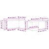 vidaXL Juego de Mesas de Centro 2 pcs Roble artesanal