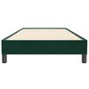 vidaXL Cama box spring sin colch&oacute;n verde oscuro terciopelo 100x220 cm