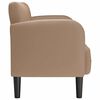 vidaXL Sof&aacute; Loveseat Cappuccino 110 cm Cuero sint&eacute;tico