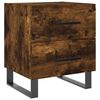 vidaXL Mesita de noche madera ingenier&iacute;a roble ahumado 40x35x47,5 cm