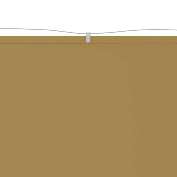 vidaXL Toldo vertical beige 100x1000 cm tela oxford